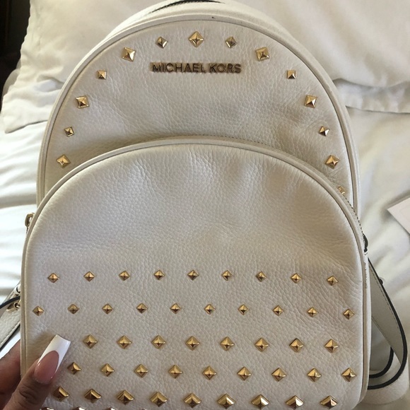 MK white studded backpack - Picture 2 of 4